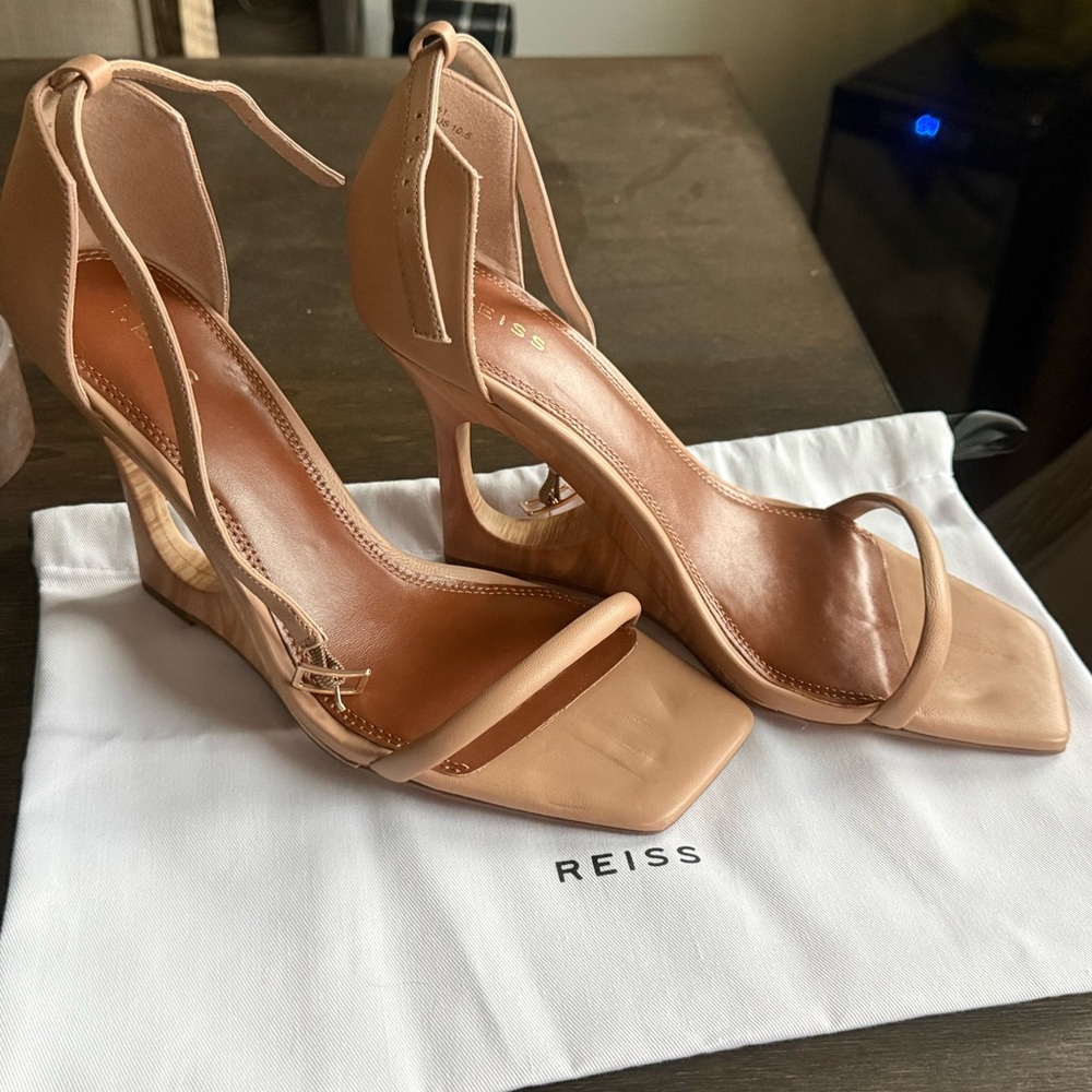 Reiss Nude Strappy Heels